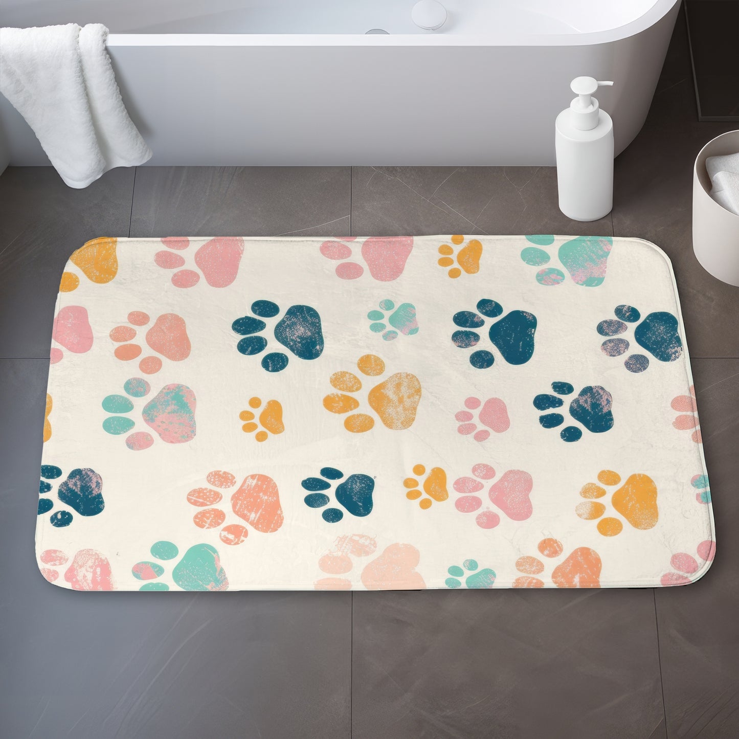 Cute paws - 17"x24" Bath mat