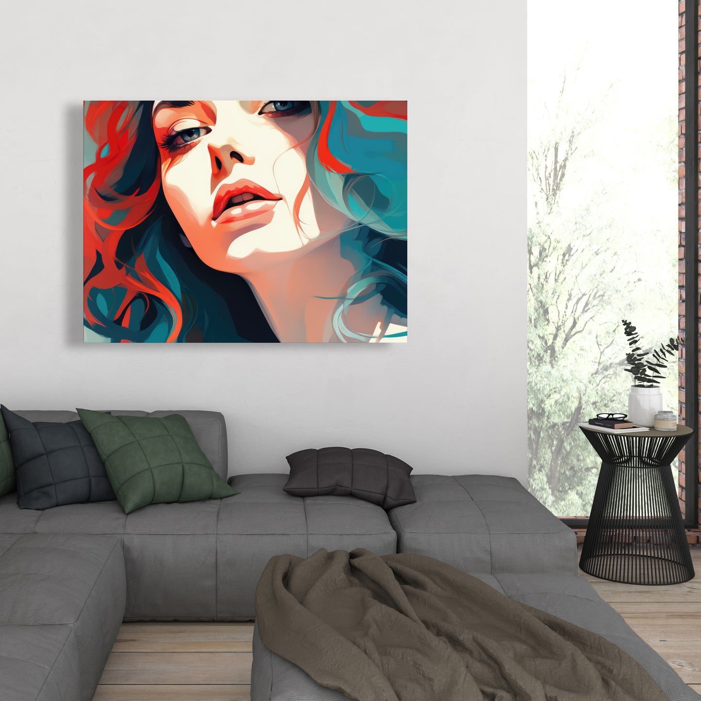 Dangerous Lips - Red Canvas Home Decor Art for Bold Style