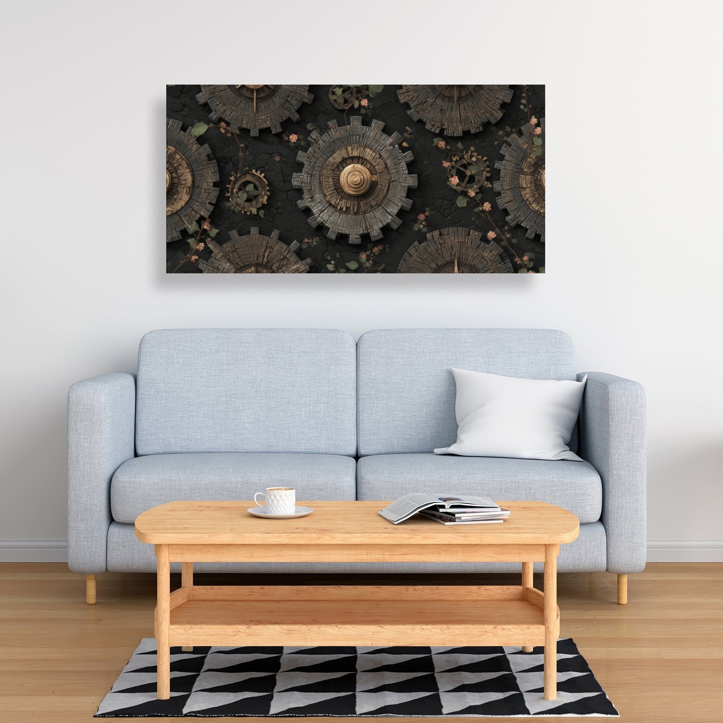 Cog pattern - 24"x24" Canvas