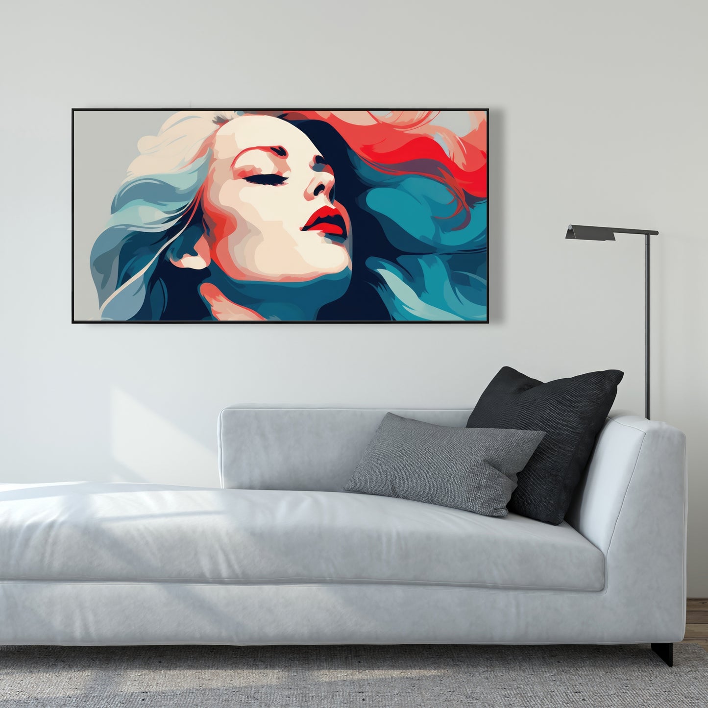 Beauty at its purest - Framed Canvas - Print on demand