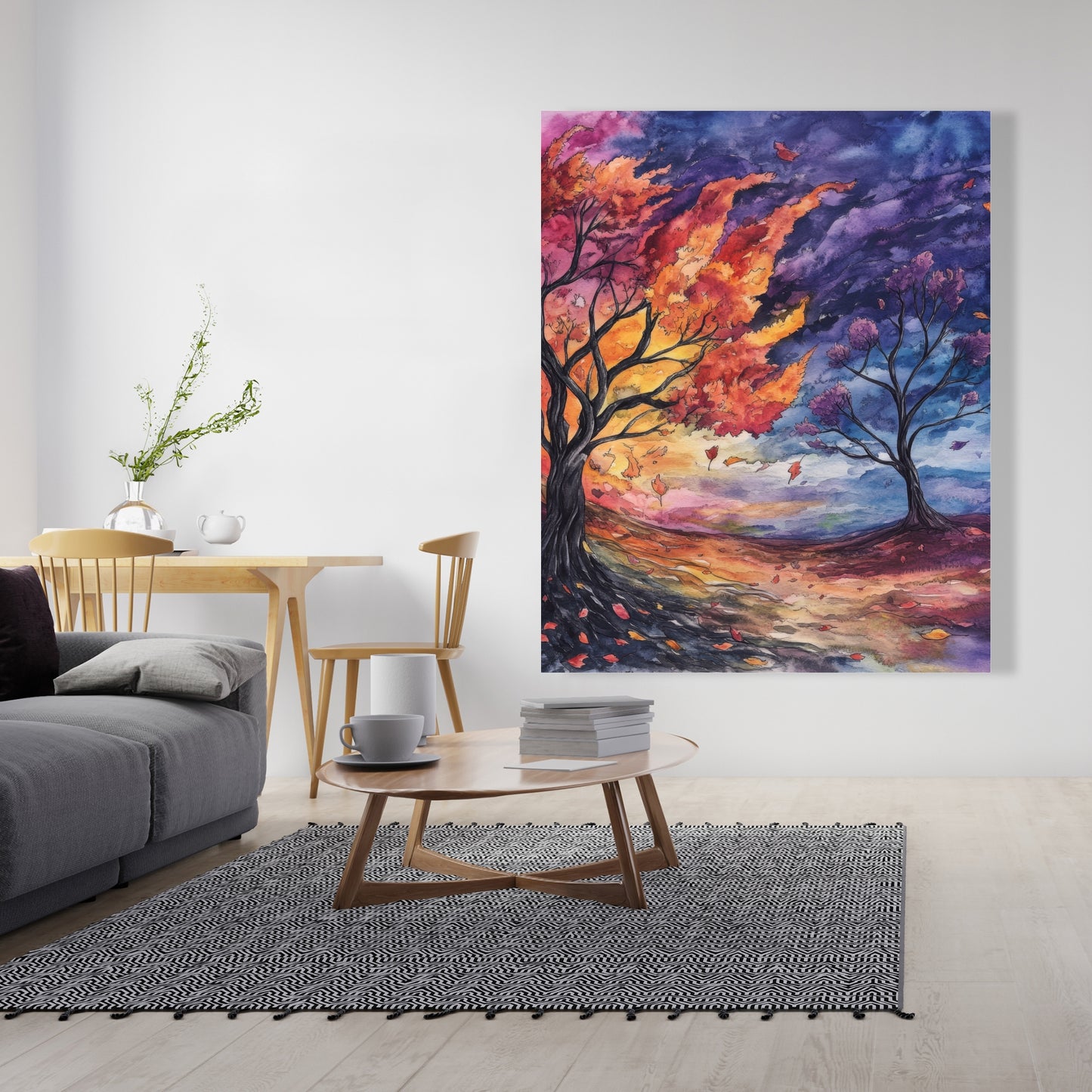 Before the Storm - Blue Canvas Home Decor Art Piece