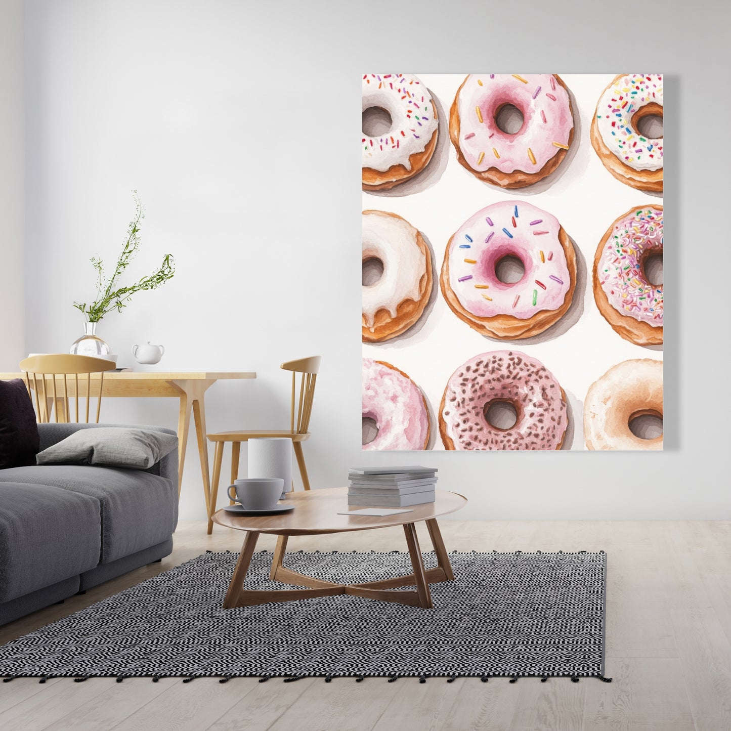 Donuts - 32"x32" Canvas