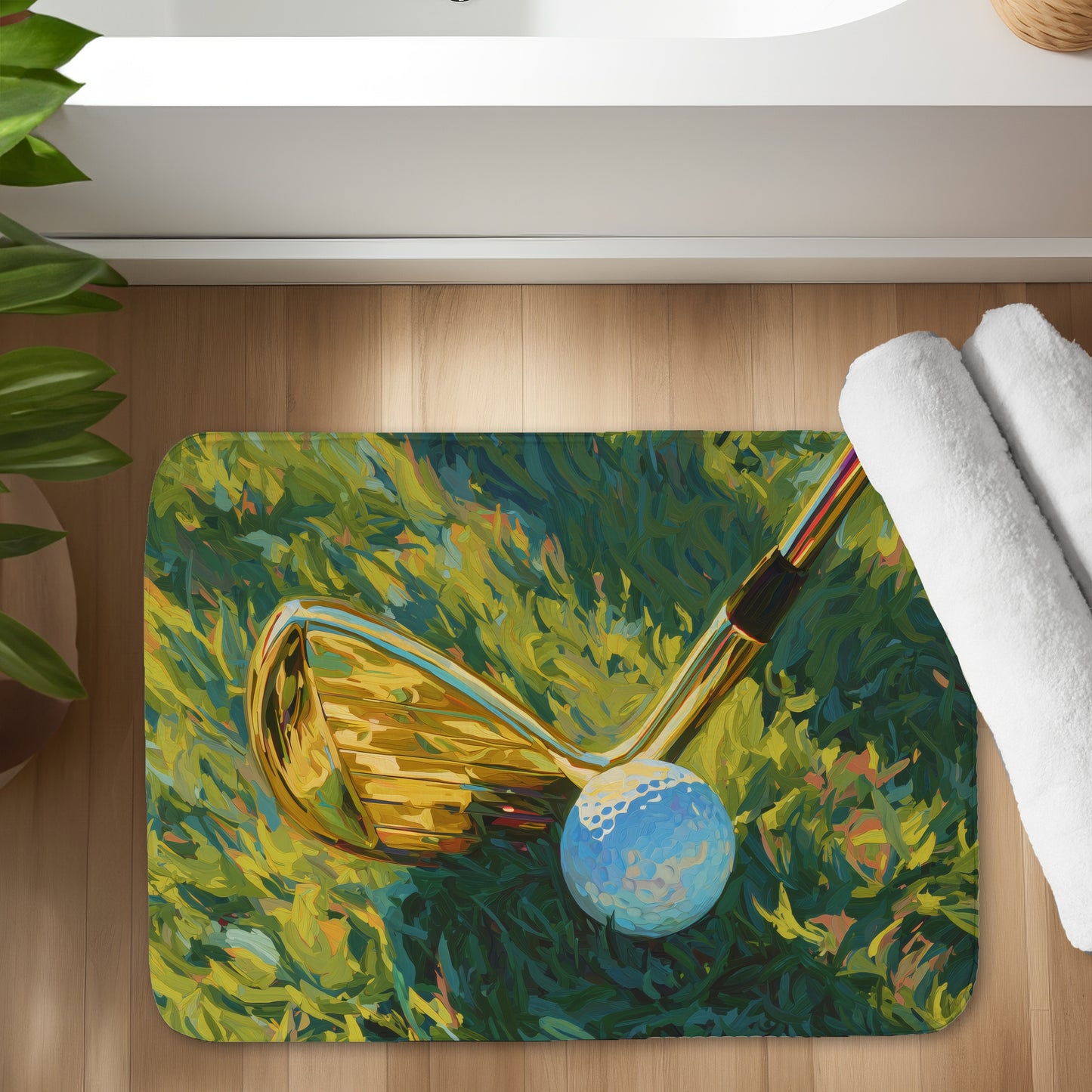 Golden club - 17"x24" Bath mat
