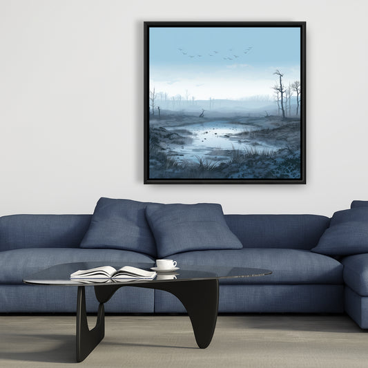 Swampy lands - 36"x36" Framed canvas