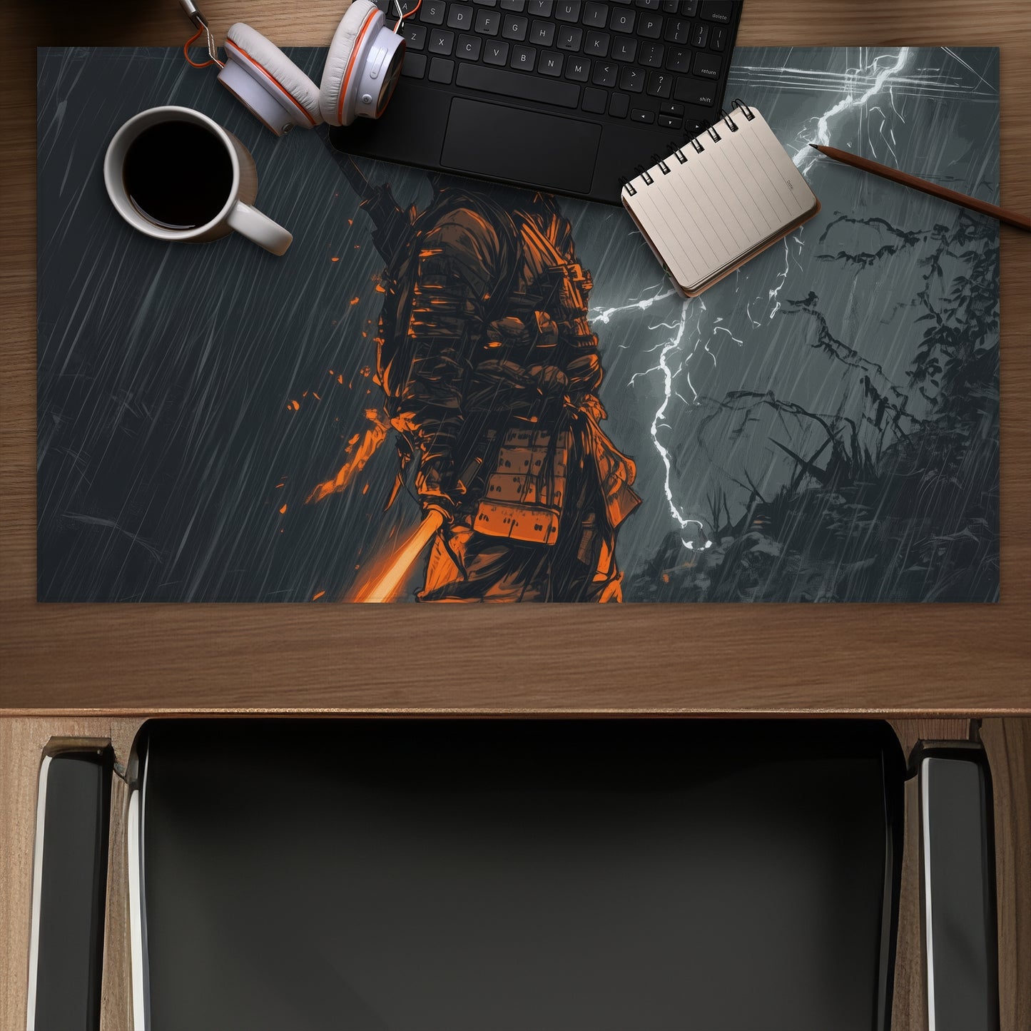 War machine White Desk Mat | Stylish Home Decor Accessory
