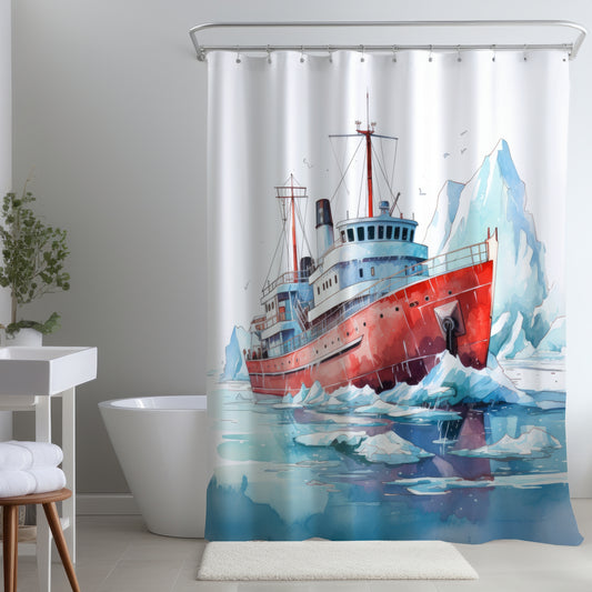 Breaking the ice - Shower Curtain