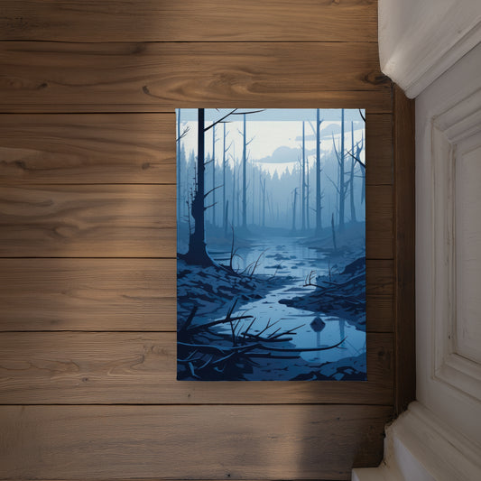 Dead Lands White Indoor Outdoor Door Mat | Home Decor