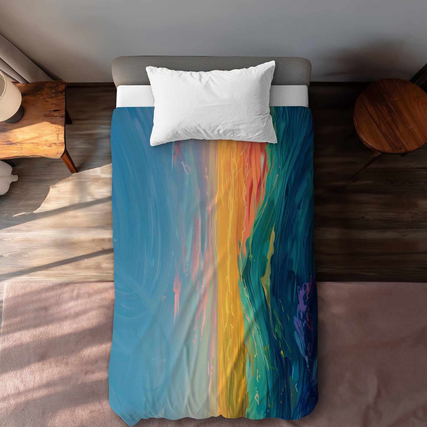 Watercolors Green Duvet Cover | Stylish Home Decor Essentials