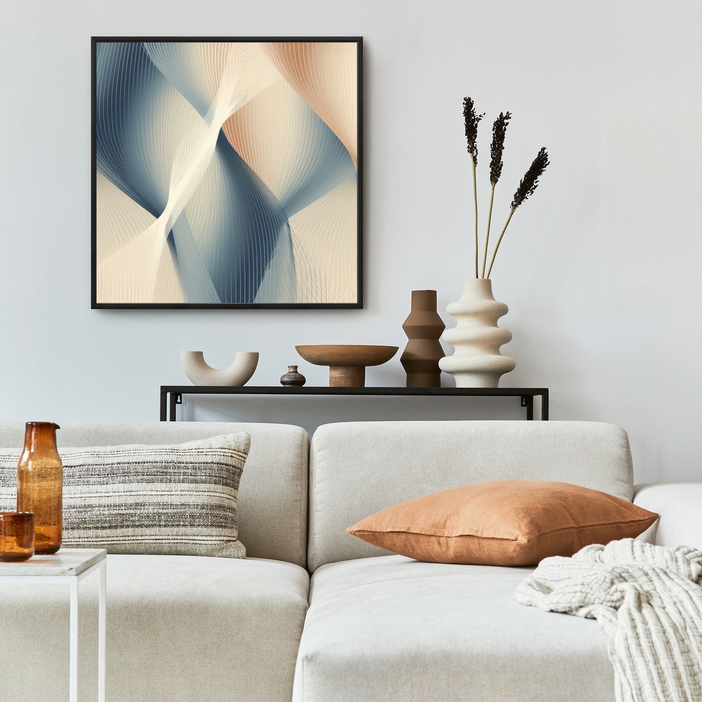 Heavenly threads - 36"x36" Framed canvas
