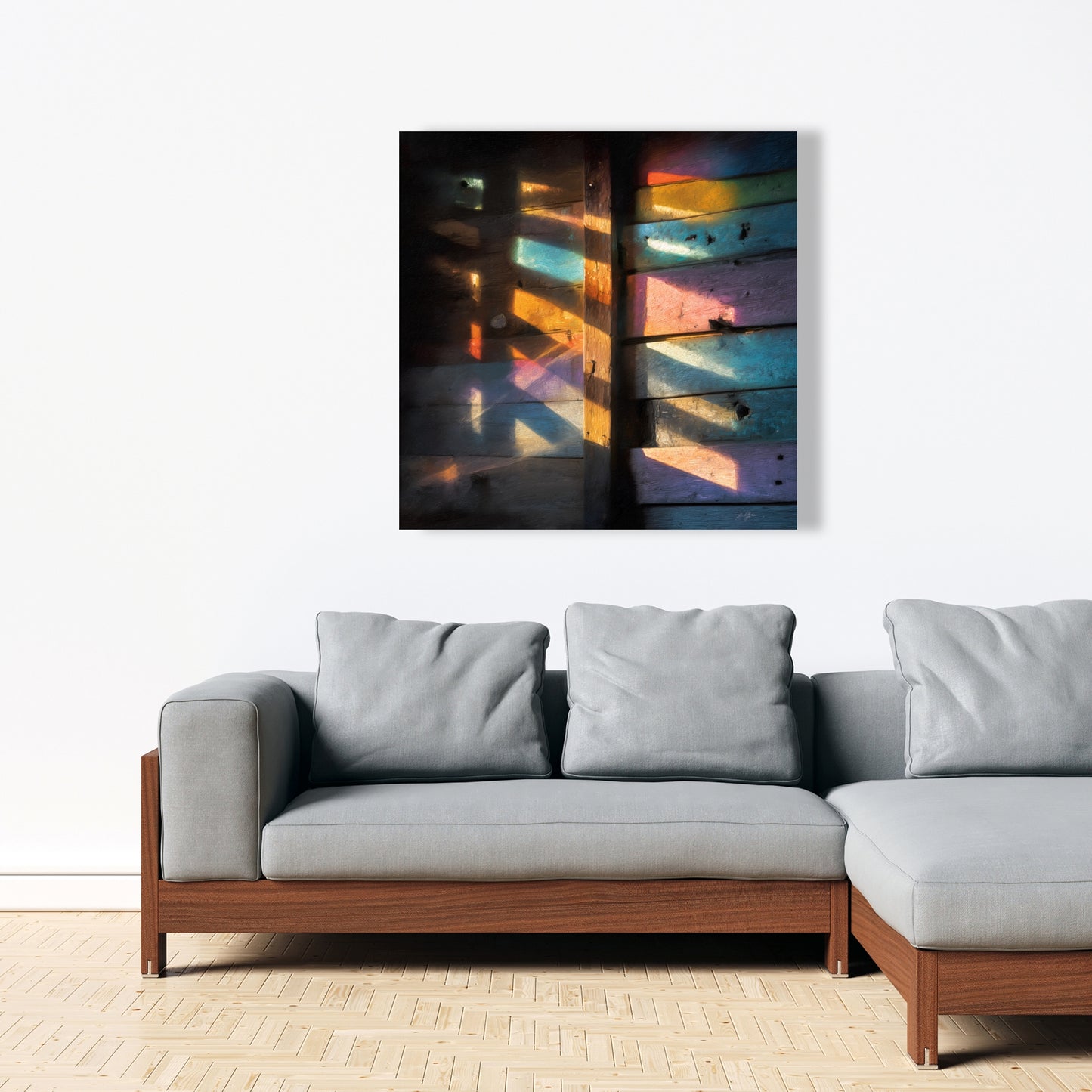 Casting Rainbows - Green Canvas Home Decor for Vibrant Spaces