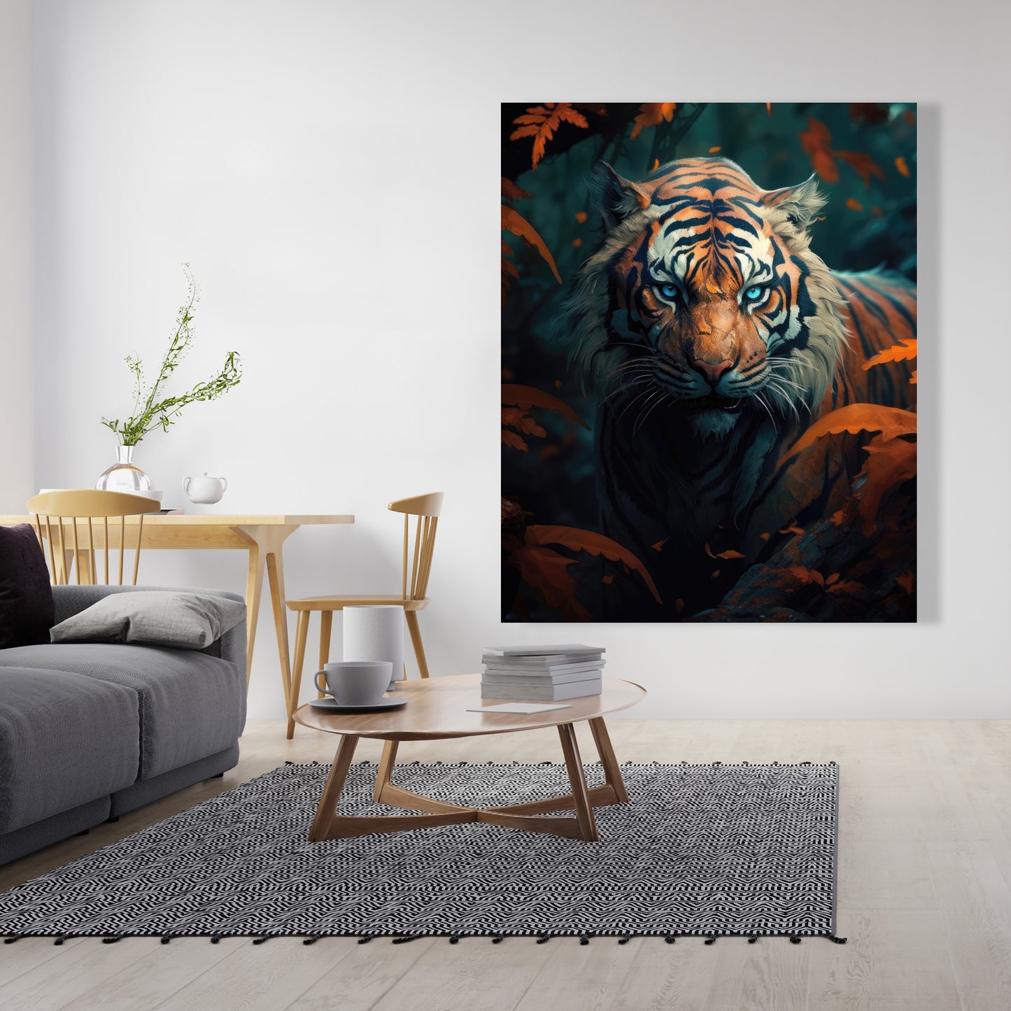 Observed Blue Canvas for Home Decor - Stylish Wall Art
