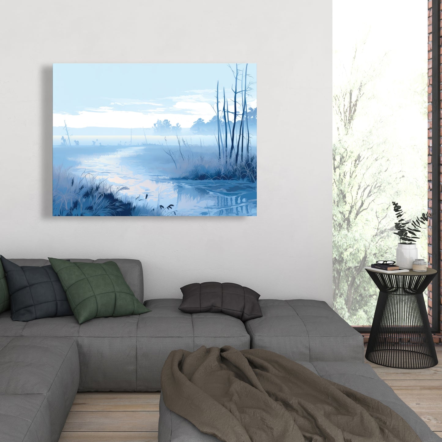 Cold swamp - 32"x32" Canvas