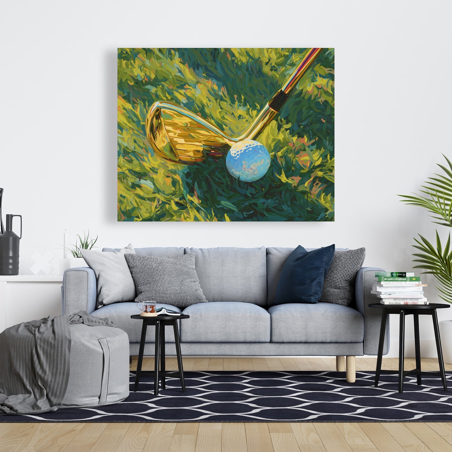 Golden club - 32"x32" Canvas