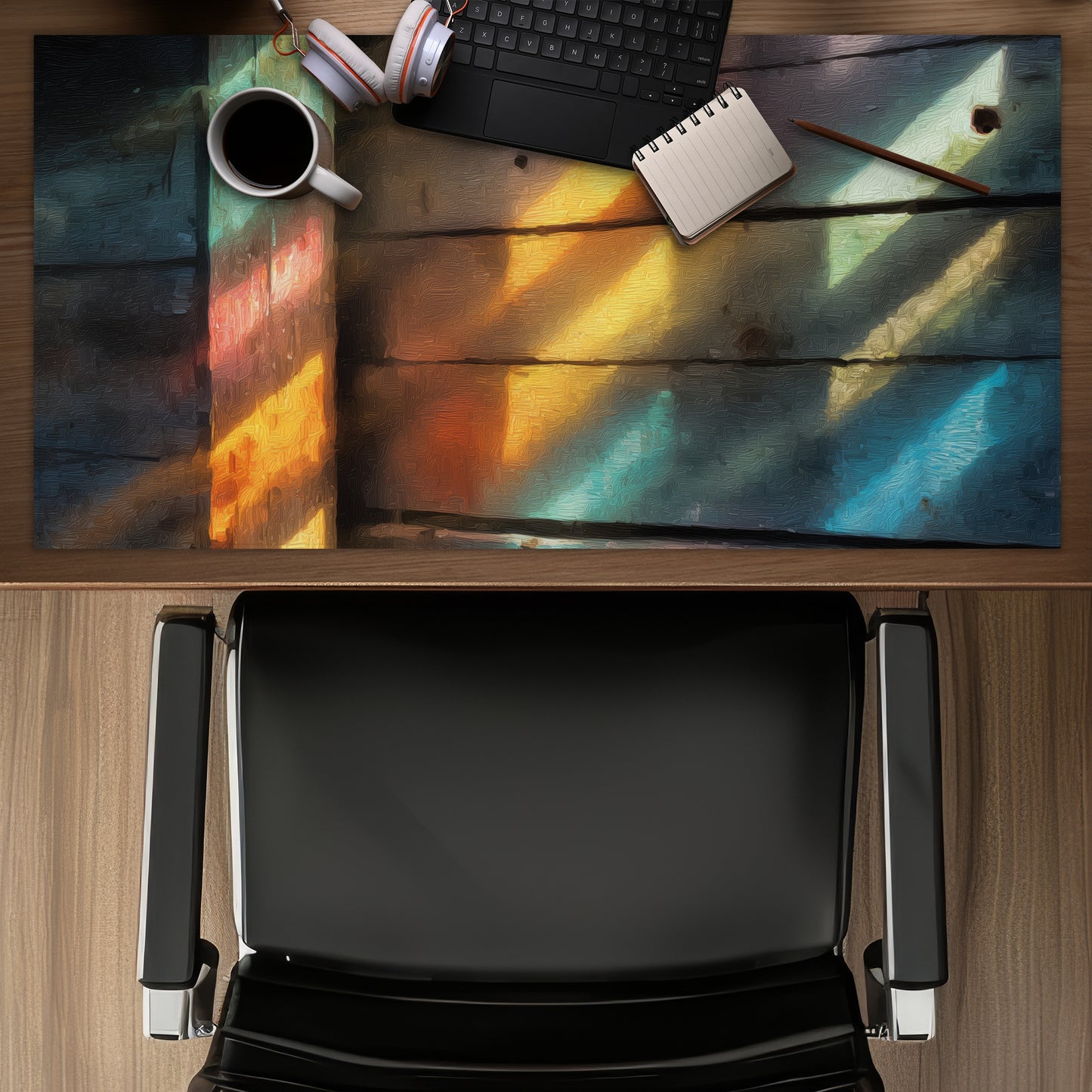 Rainbow glint - Desk Mat