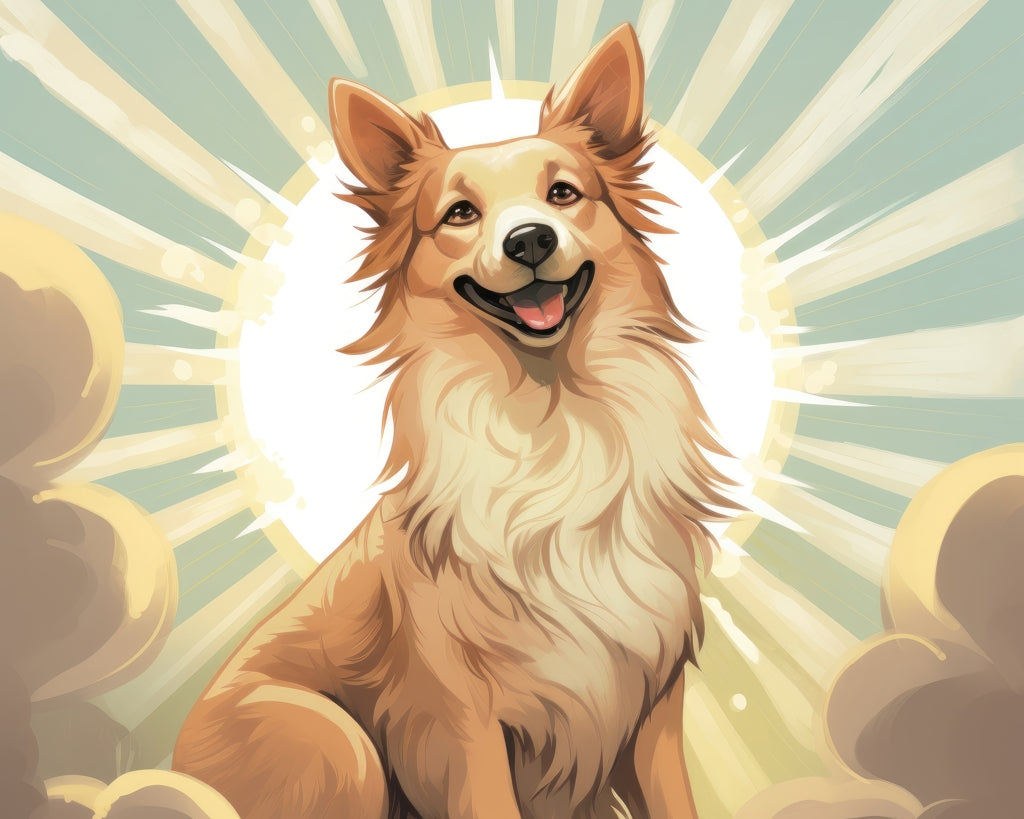 Who's a good boy - Framed Canvas - Print on demand