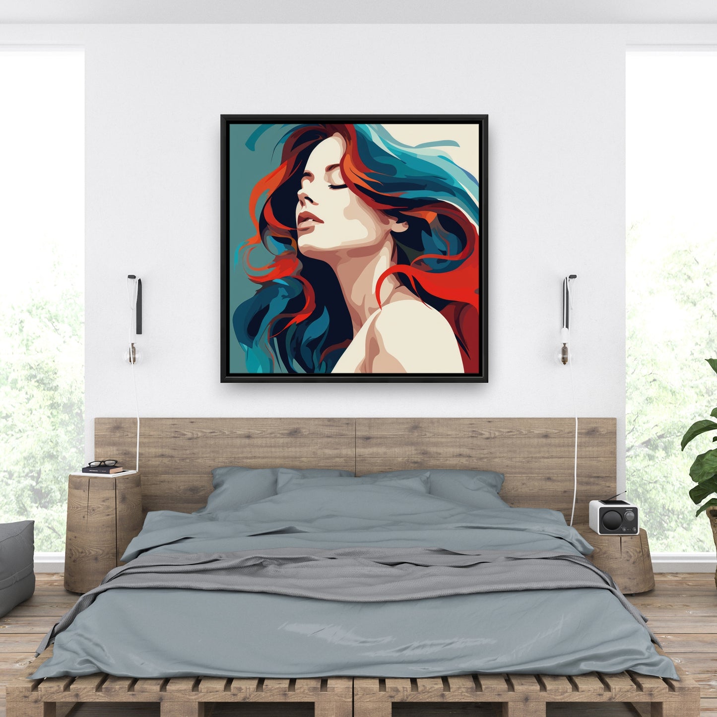 Zen - Framed Canvas - Print on demand