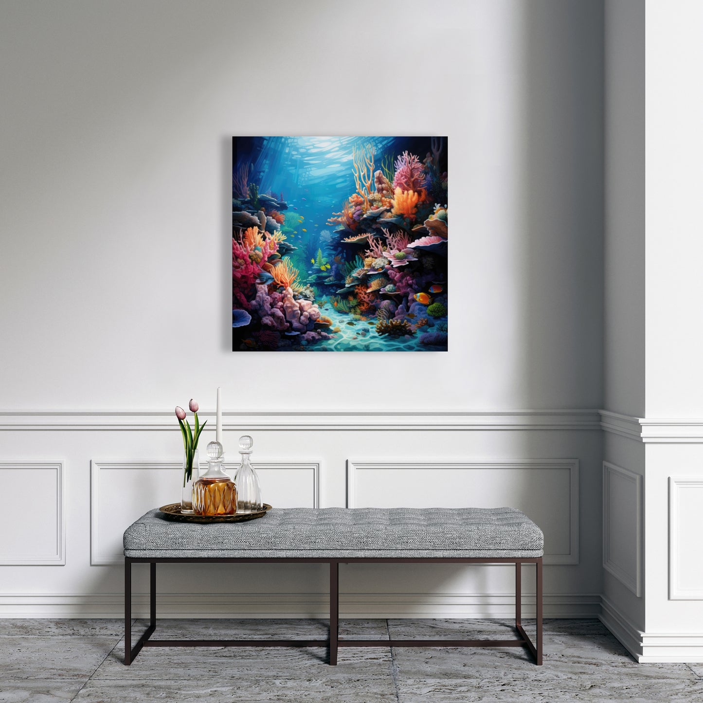 Coral - 32"x32" Canvas