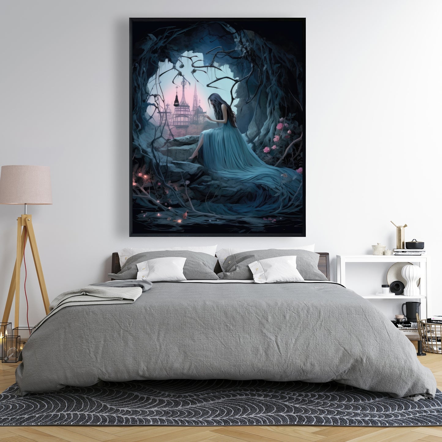 Morose cave - 36"x36" Framed canvas