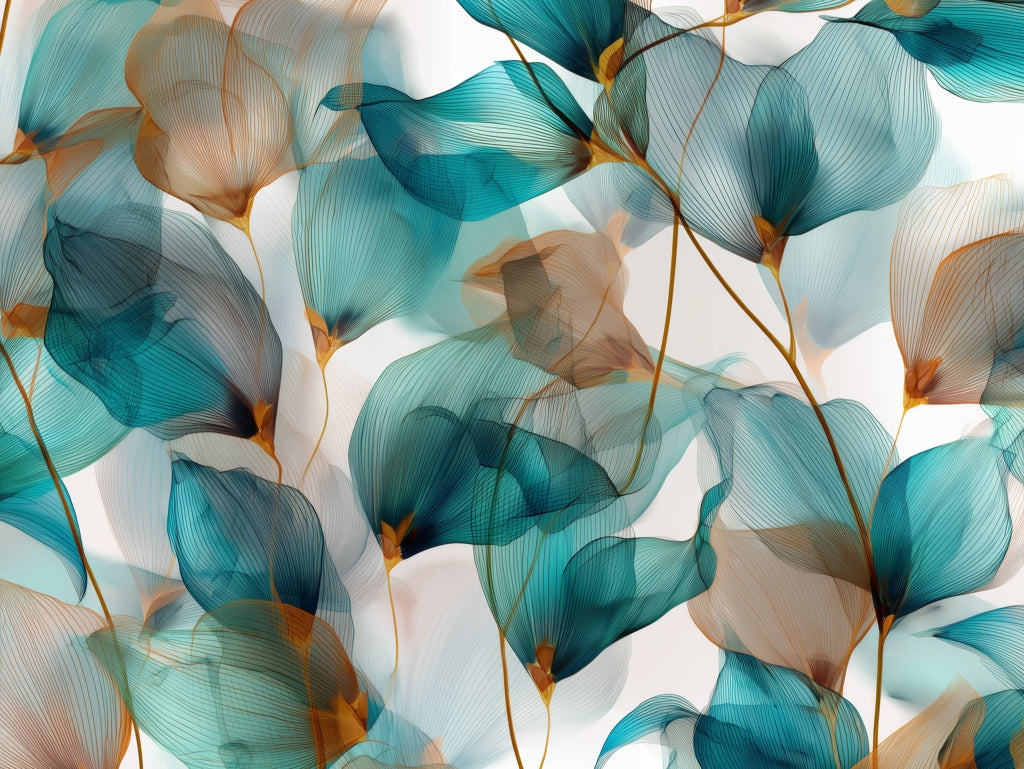 Teal and brown - 14"x18" Polyester Placemat