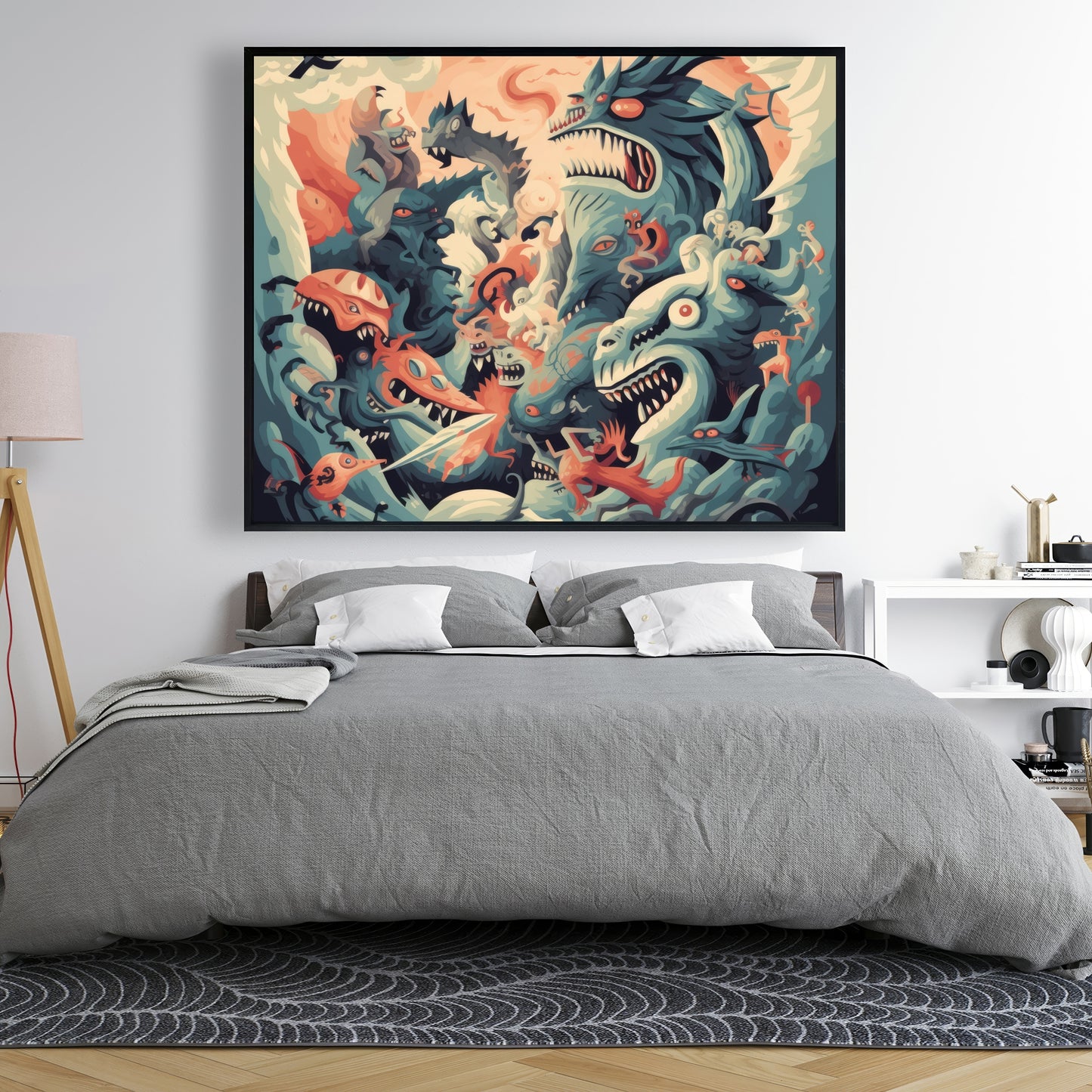 Before time - Framed Canvas - Print on demand