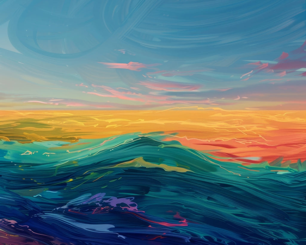Watercolors - 14"x18" Braided Polyester Placemat