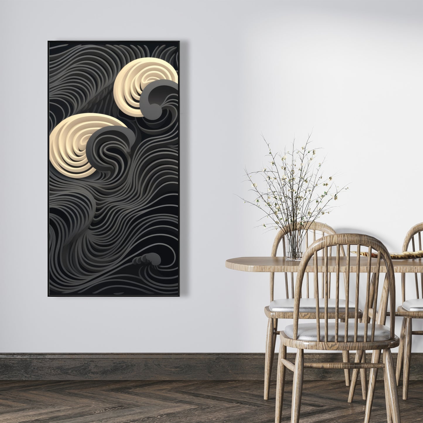 Layers - 36"x36" Framed canvas