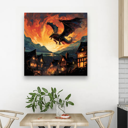 Hope for Mercy - Orange Canvas Home Decor | Vibrant Art Piece