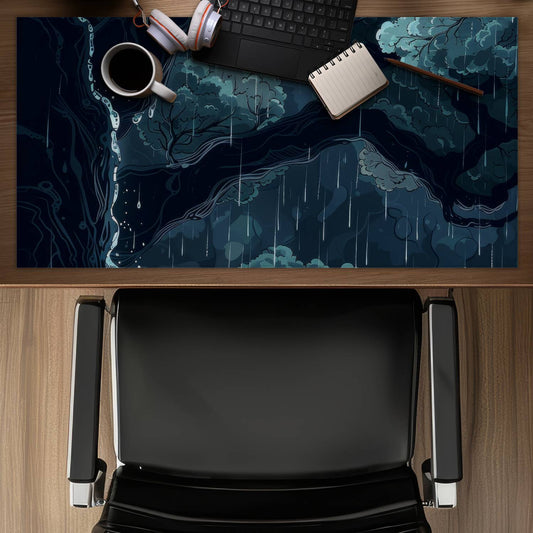 Canopy Gray Desk Mat | Stylish Home Decor for Your Office