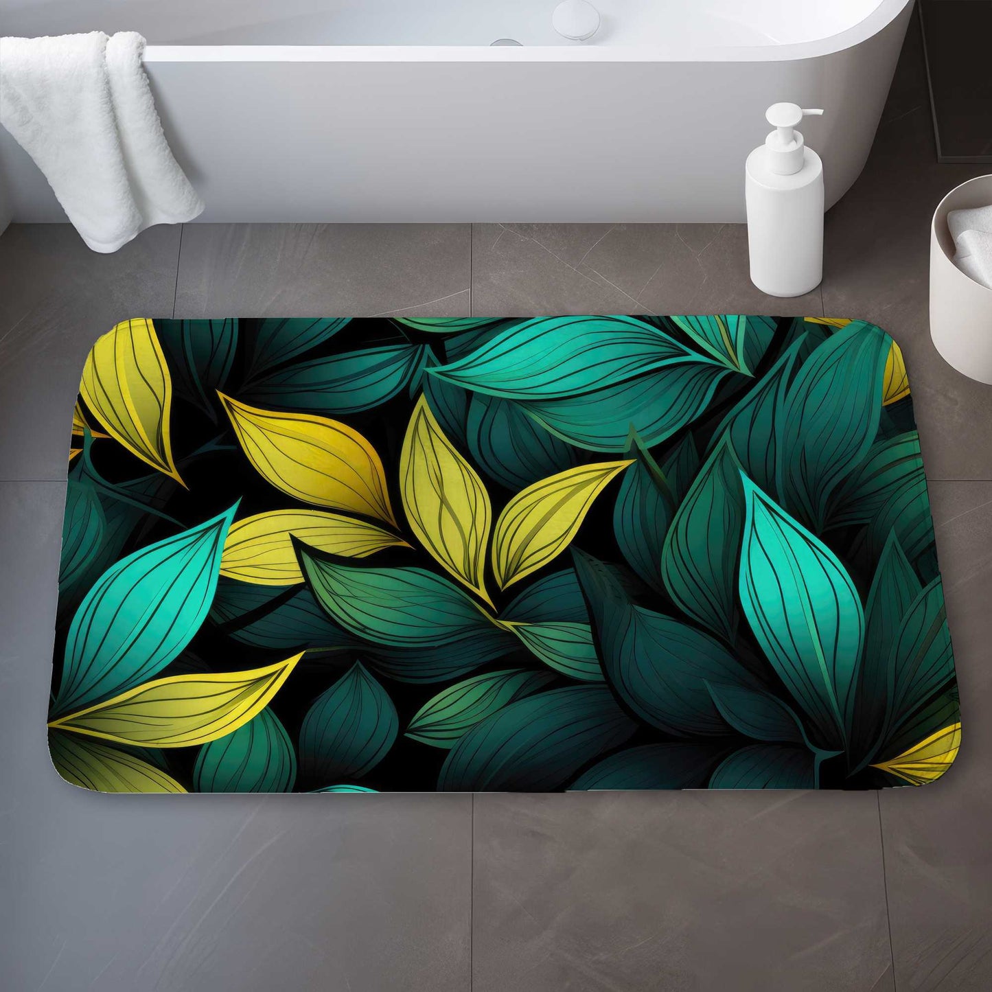 Tapis de bain Potent Aroma - Décoration d'intérieur élégante, doux et durable