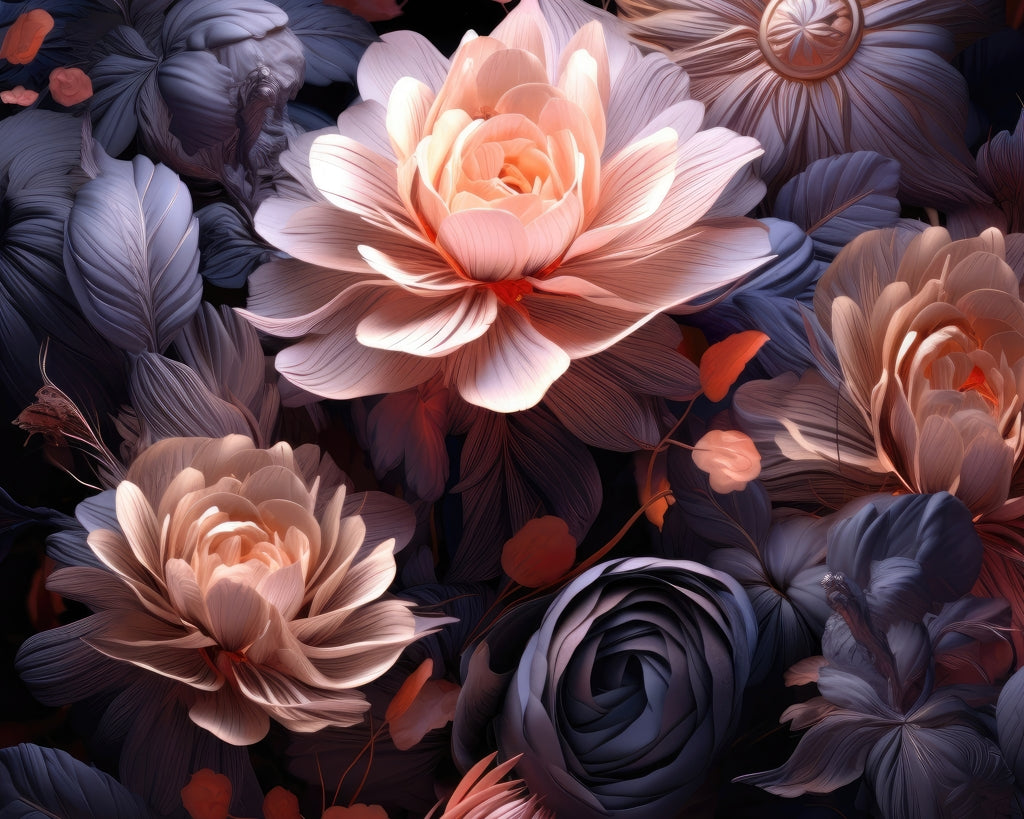 Sublime Light - Black Polyester Placemat for Home Decor