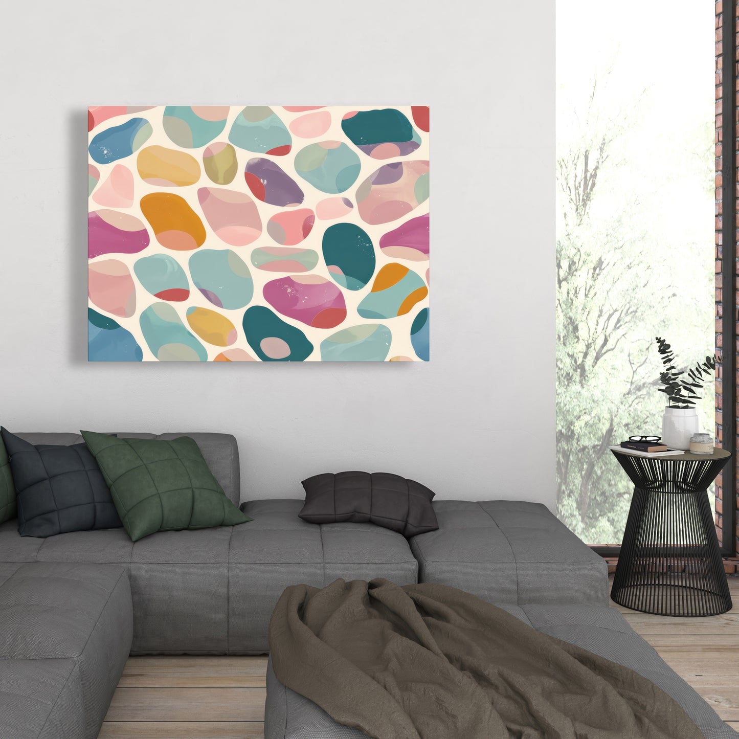 Dots and bops - 32"x32" Canvas