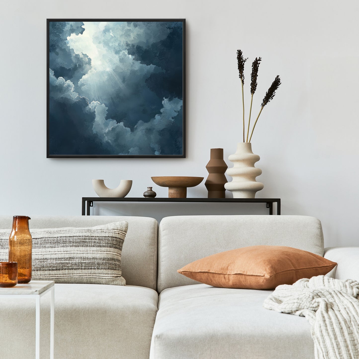 Afterglow - 36"x36" Framed canvas