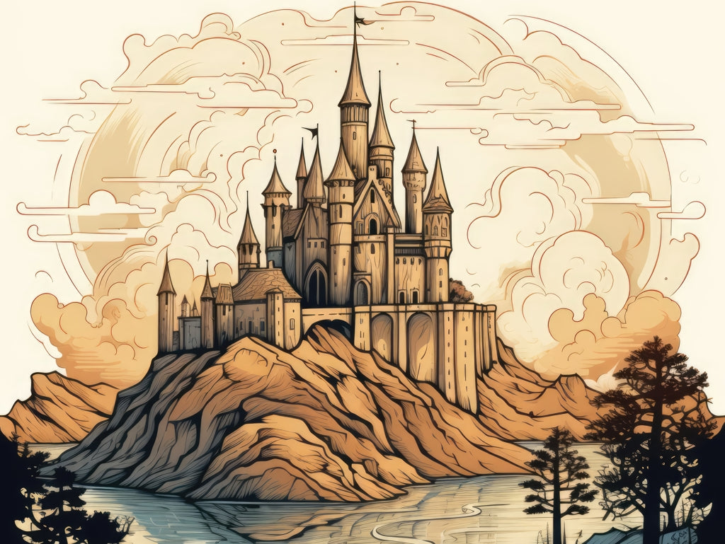 Legendary Castle Duvet Cover | Elegant Home Decor Essentials