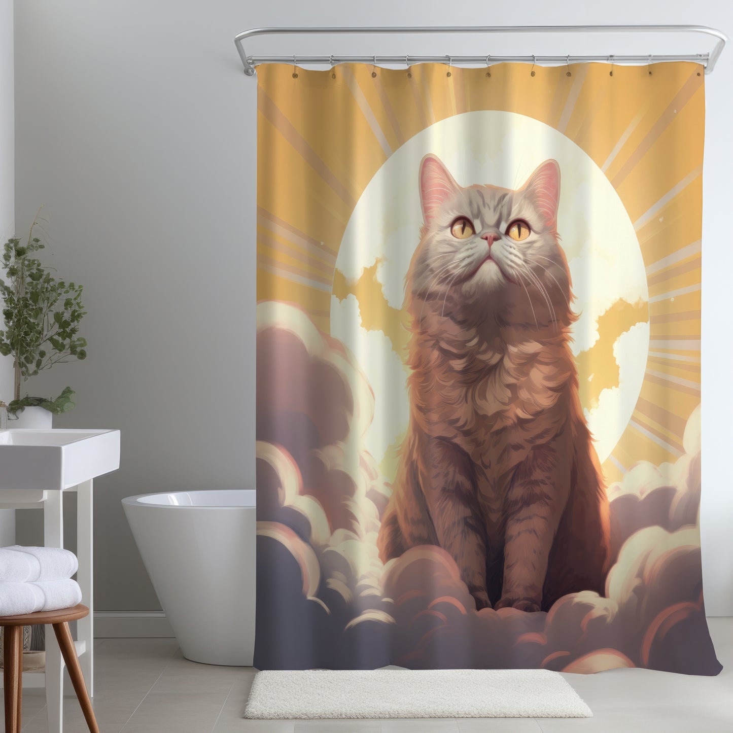 Intangible purr - Shower Curtain