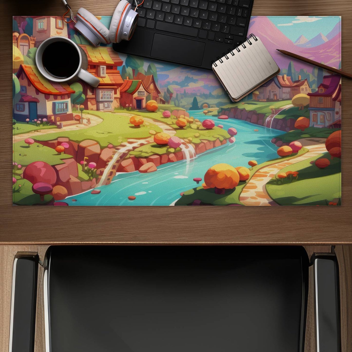 Sweet town - Desk Mat