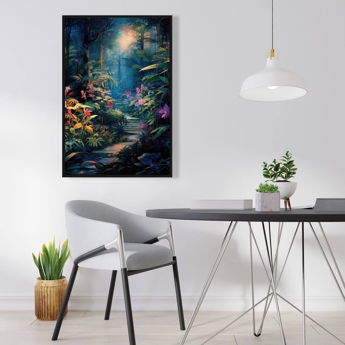 Against all odds - Framed Canvas - Print on demand