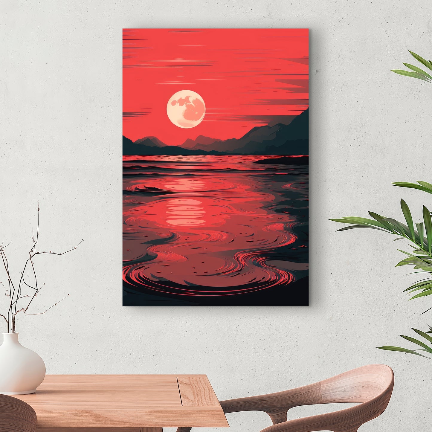 Bloody tides - 32"x32" Canvas