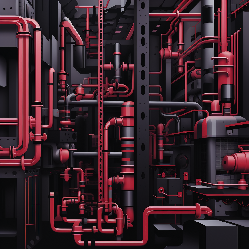 Machinery Red Shower Curtain for Stylish Home Decor | Buy Now