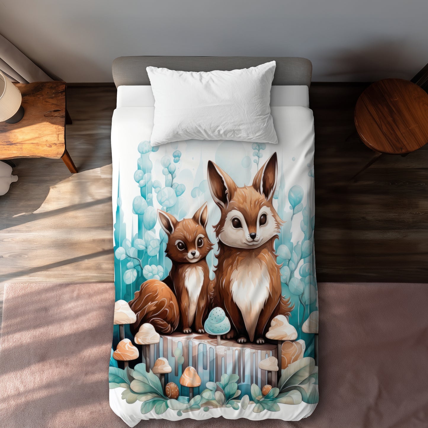 Two pals - 88"x88" Duvet Cover