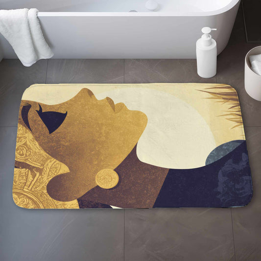Golden Muse Profile Bath Mat | Stylish Home Decor Touch