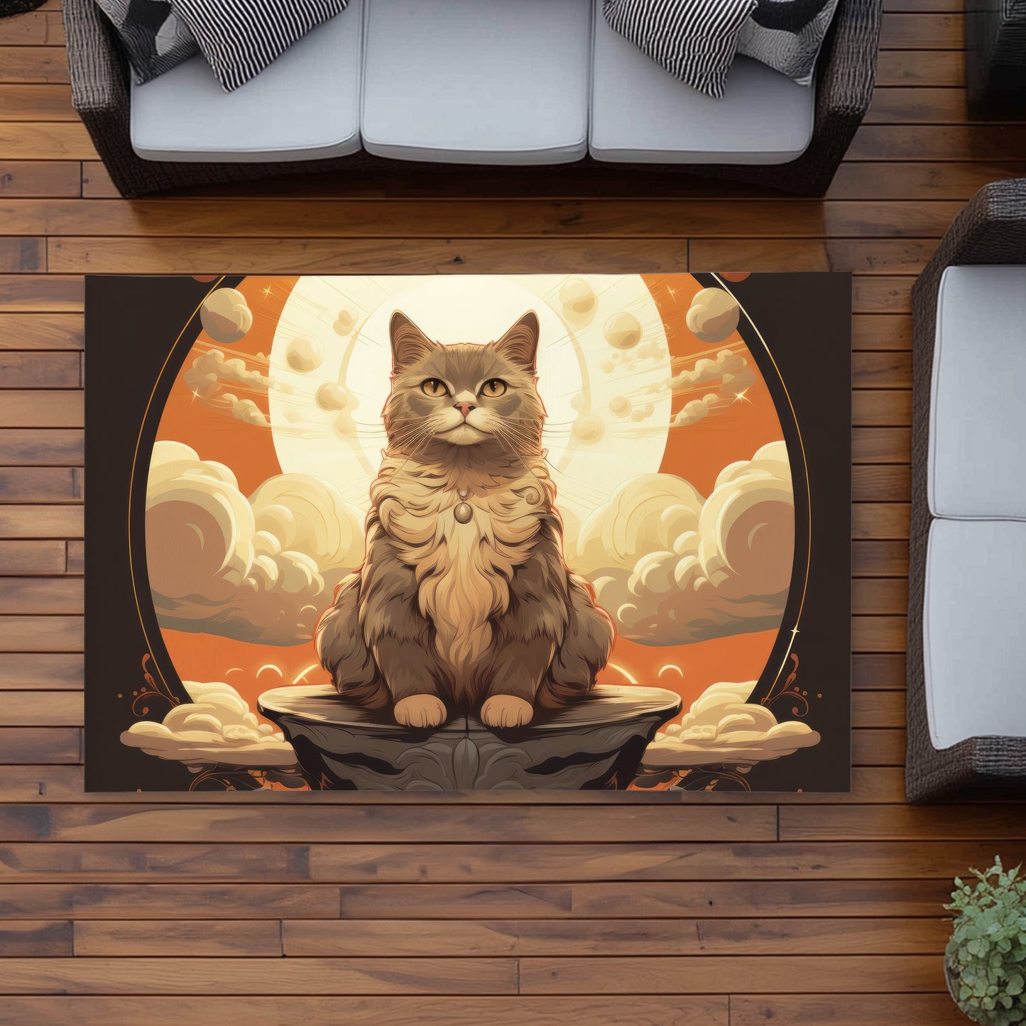 The overlord - White Outdoor Area Rug for Home Decor