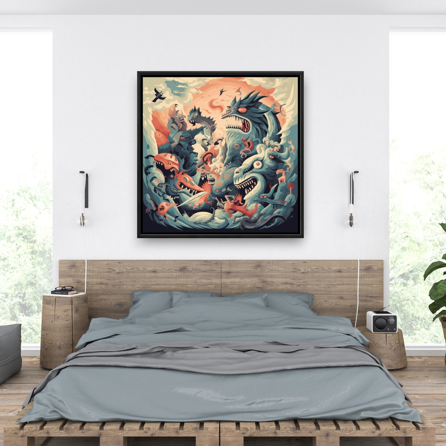 Before time - Framed Canvas - Print on demand