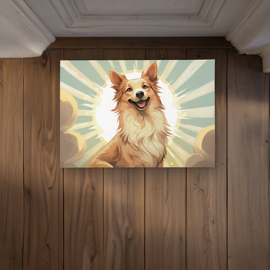 Who's a good boy - Beige Indoor/Outdoor Door Mat for Home Decor