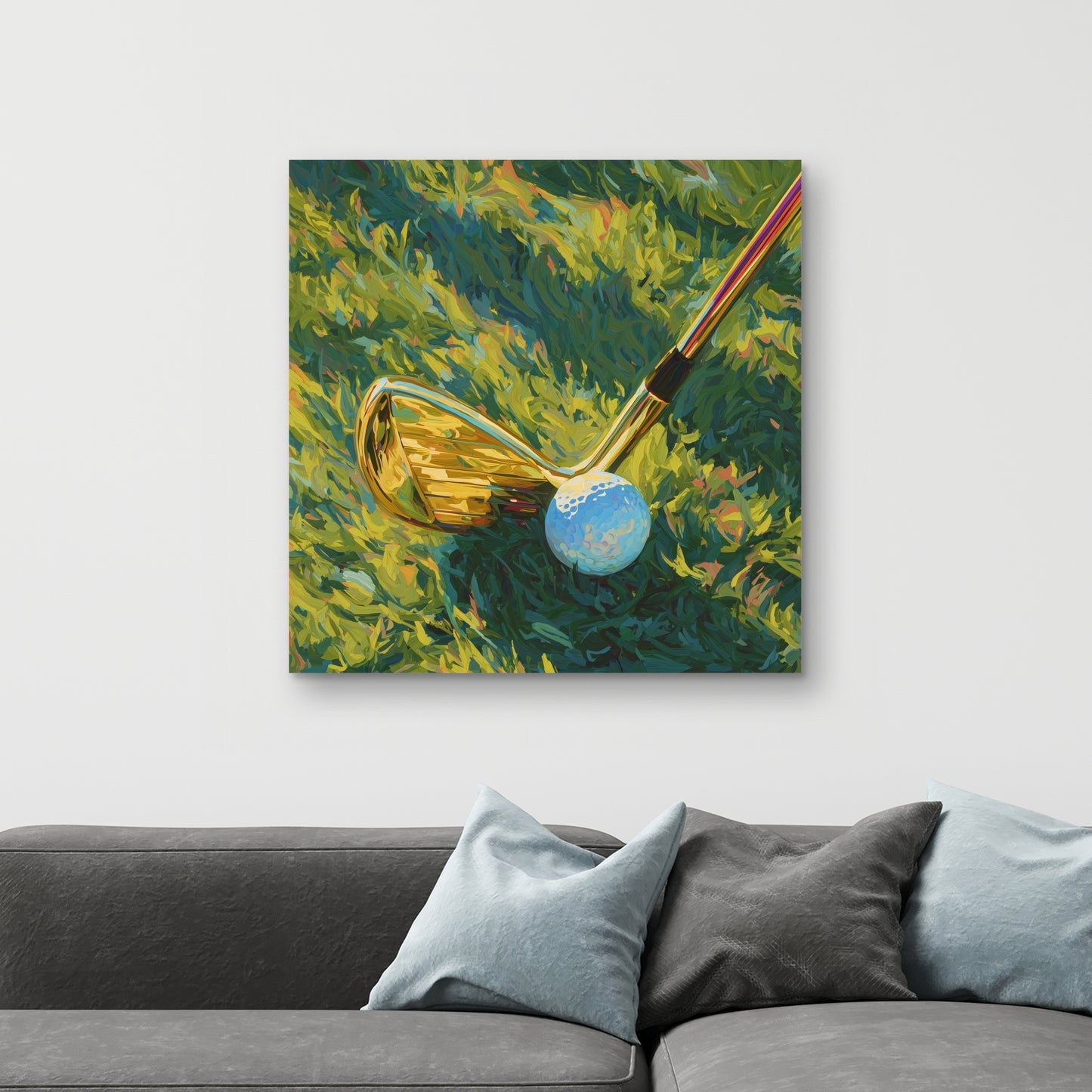 Golden club - 32"x32" Canvas
