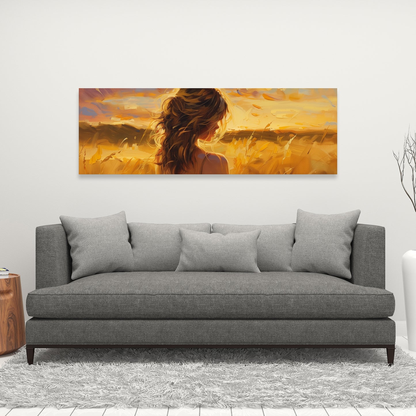 Warm field - 32"x32" Canvas