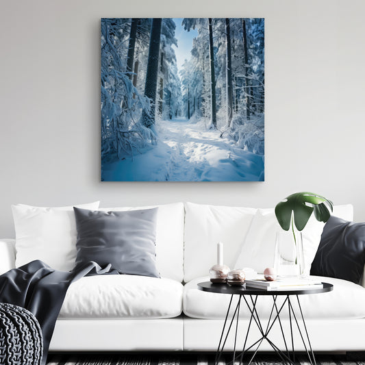 Cold forest - 32"x32" Canvas