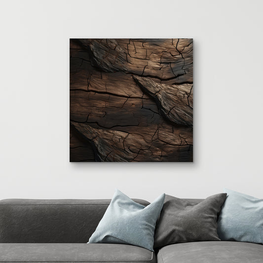 Brown wood - 32"x32" Canvas