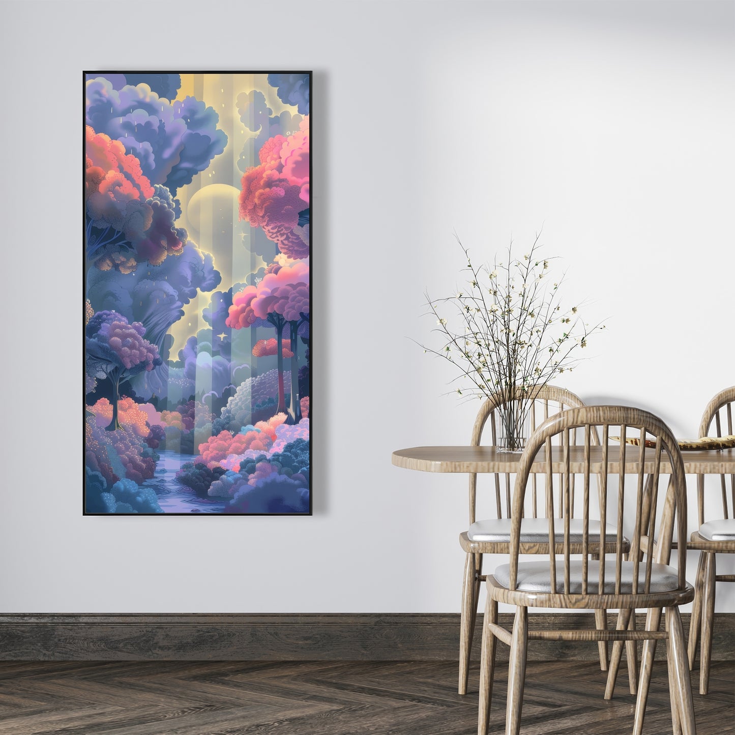 Beams - Framed Canvas - Print on demand