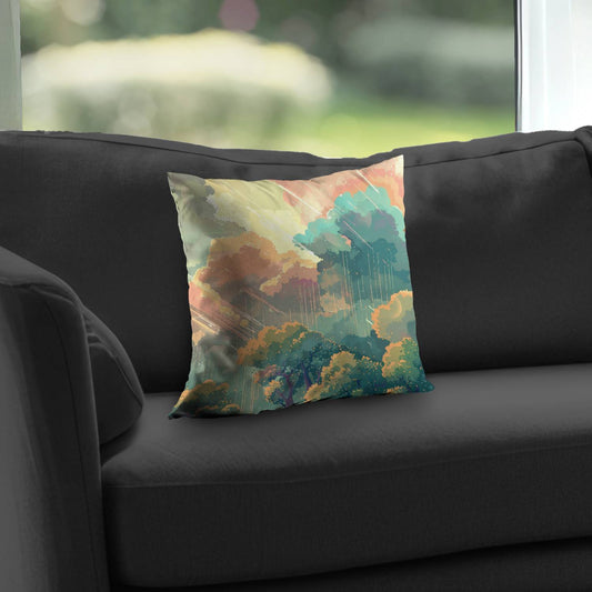 Crystal Winds Poly Twill Throw Pillow | Home Decor Accent