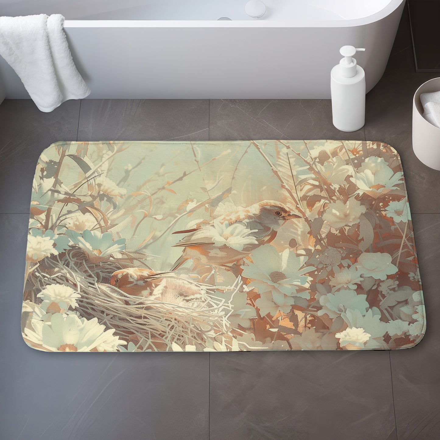 The nest - 17"x24" Bath mat